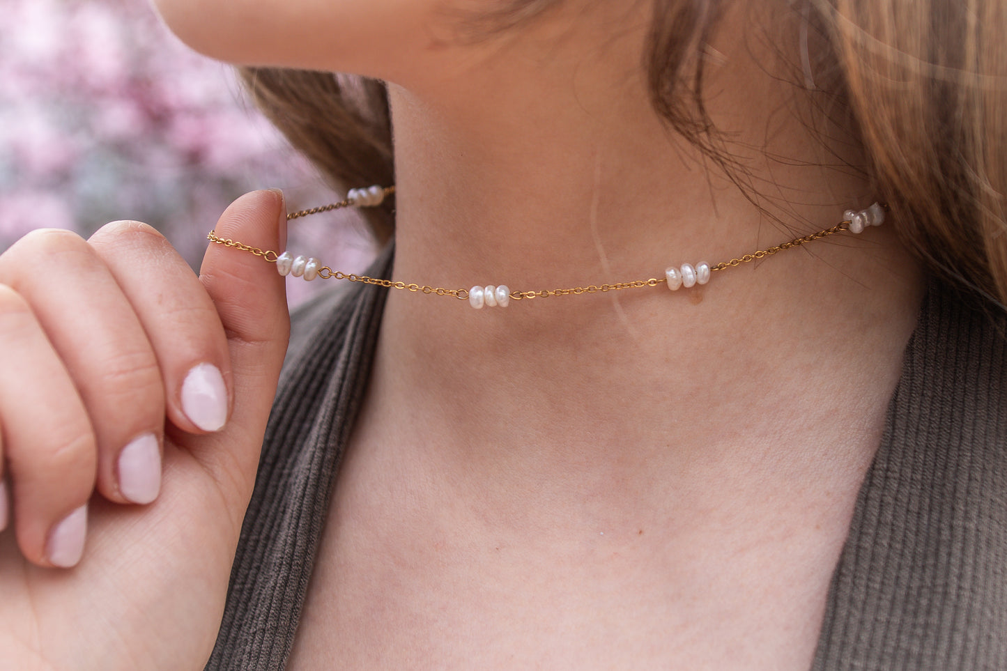 PEARL LINE Choker